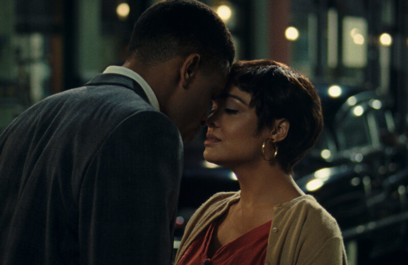 NNAMDI ASOMUGHA as ROBERT HALLOWAY and TESSA THOMPSON as SYLVIE PARKER in SLYVIE'S LOVE