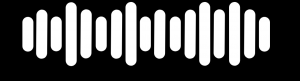black and white image of a sound wave